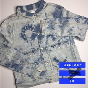 NWT Lularoe Kenny Jean Jacket. Tie Dye - 2X Plus size